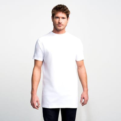 Slater 2700 -  Basic Extra Lang 2-pack T-shirt ronde hals korte mouw wit XXL 100% katoen