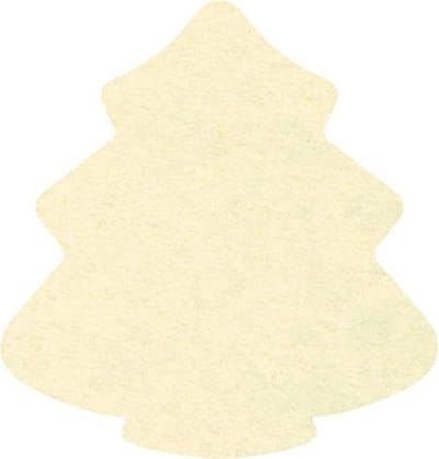 Kerstboom vilt onderzetters - Creme - 6 stuks - 11 x 10 cm - Kerst onderzetter - Tafeldecoratie - Glas onderzetter - Cadeau - Woondecoratie - Tafelbescherming - Onderzetters voor glazen - Kerst tafelen - Woonaccessoires - Tafelaccessoires