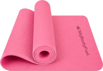 MyBodyFuel Yoga Mat - 6 mm - 183x61 cm - Lichtroze - Duurzaam TPE - Anti-Slip Fitnessmat