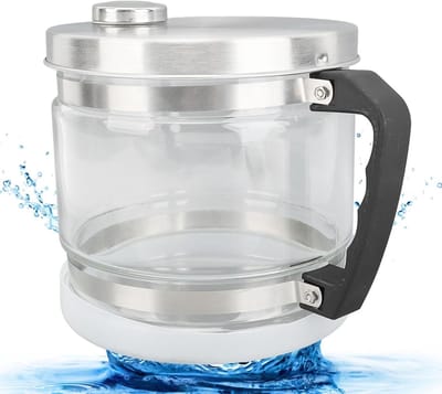 Draagbare Glazen Watercontainer van 4L voor Gedistilleerd Water, Vervangingsoplossing voor Countertop Distillers, Zorg voor Pure Wateropslag en Gemak