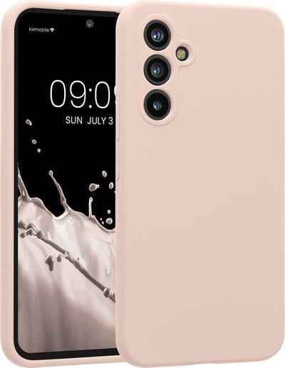 kwmobile telefoonhoesje geschikt voor Samsung Galaxy A54 5G - TPU backcover met siliconen coating - Smartphone case in kokosmelk