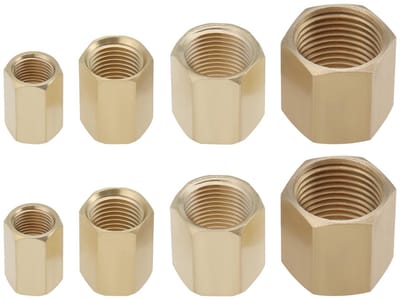 Dailygoods Fittingen - 8PCS Messing Adapter - Duurzaam en Corrosiebestendig - Diverse Maten - Voor Lucht Water Brandstof - Geschikt voor Verschi...