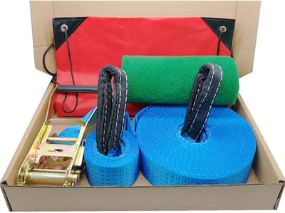 Outdoor Balanstouw - Fitness Touw - Outdoor Fitness - Boom Bescherming - 5 cm Bandbreedte - Meerdere Kleuren