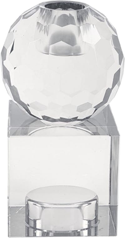 Present Time Kandelaar Crystal Art - Vierkant Helder - Medium - 5,9x5,9x11,3cm - Scandinavisch