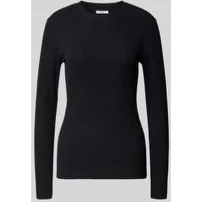 Slim fit shirt met lange mouwen van katoenmix