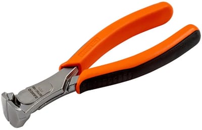 Bahco Frontsnijdende Tang Met Bimateriaal Handgrepen En Chroomafwerking 160 Mm Oranje
