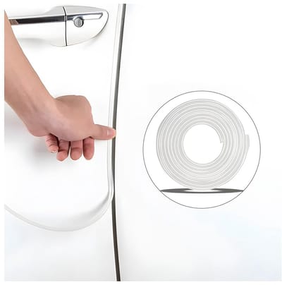 Dailygoods- Deurrandbescherming Transparant - Autodeur Bumper Strips - PVC - Universele Toepassing - 1000cm - 1 Stuk - Goede Afdichting - Autobescherming