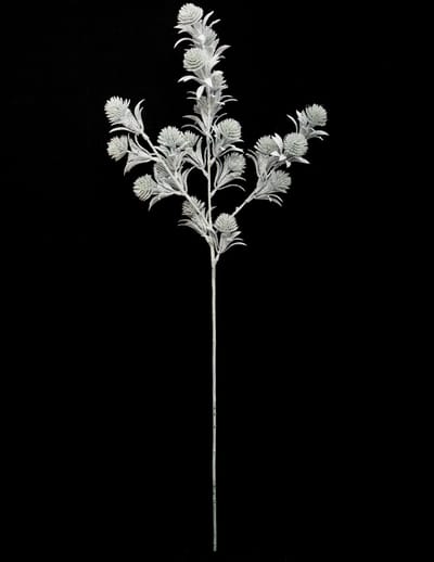 JJA - Glitter witte bloementak 73 cm voor Kerstmis