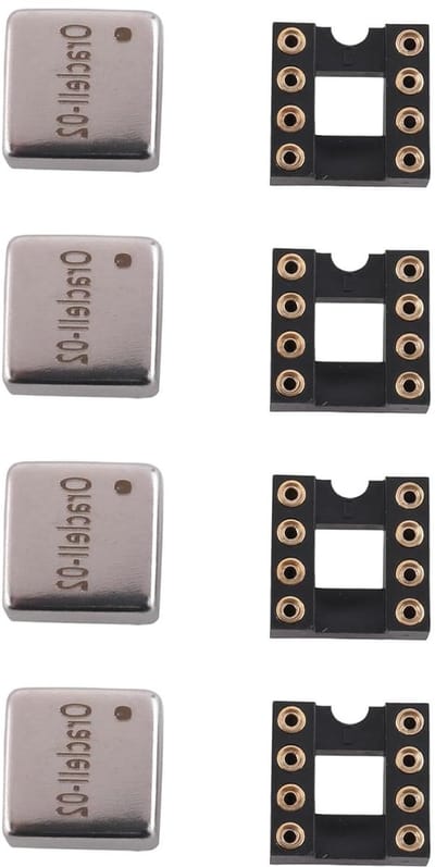 Audio Versterker - Dual Op Amp - Signaal Verwerking - Hoge Vervormingsratio - 4 stuks - Zilver