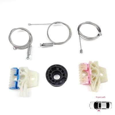 BWR5056 Kit de réparation de lève-vitre Avant Gauche pour VW Golf MK6 A6 5K 5K1 AJ5 Variant 2008-20014 5 Portes 5K0837461