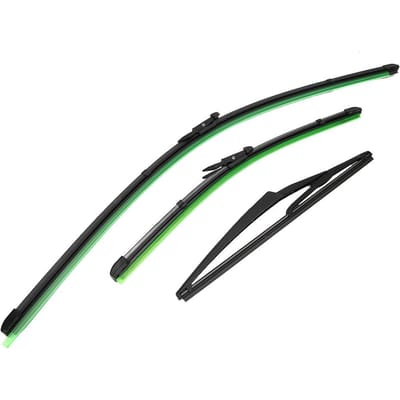 3 stuks Ruitenwisserblad voor voor en achter Past voor Fiat Grande Punto 199 Hatchback black
