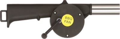 BBQ/barbecue ventilator kunststof zwart 25 cm - BBQ aansteker - BBQ fan