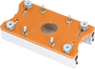 Houtfreestafel Inzetplaat - Router Sleufplaat - Houtbewerking Precisie - Aluminiumlegering - 65 mm - Zilver