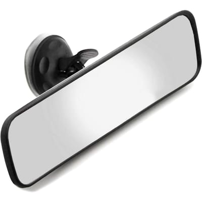 Rétroviseur Universel Voiture Camion Intérieur Rétroviseur Ventouse 220*65mm noir
