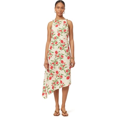 Scotch & Soda Asymmetric Dress Whitecap Gray Allover Floral Taglia: XS | Abiti Midi Outlet | Donna | Grigio