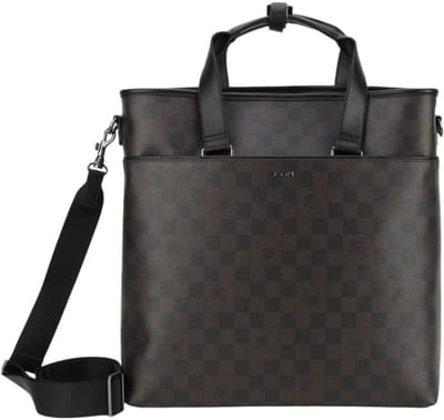 JOOP! laptoptas schoudertas met laptopvak Cortina Piazza Morris Tote Bag Seal Brown donkerbruin