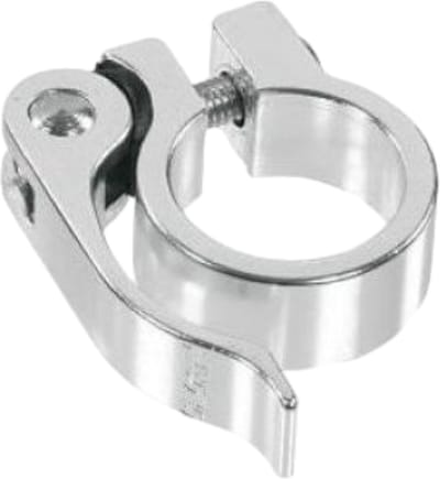 Zadelpenklem SCQ-030 34,9 aluminium met snelspanner - zilver