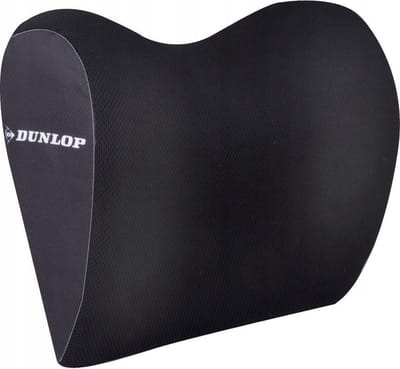 Dunlop Neksteun Kussen - 100% Geheugenfoam, Universele Pasvorm, Zwart, 23 x 10 x 20 cm
