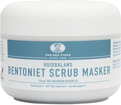 van der Pigge Huidbalans bentoniet scrub masker 110 Milliliter
