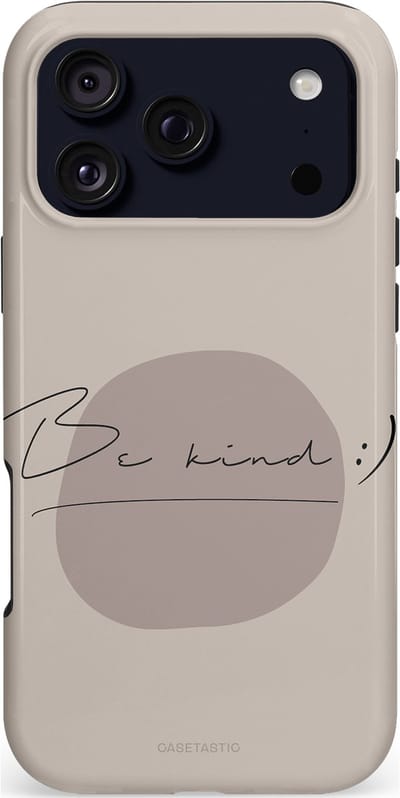 Casetastic hoesje geschikt voor Apple iPhone 17 Pro Max - MagSafe - Dubbellaagse bescherming - Lief - Fashion Case - Zilver Taupe