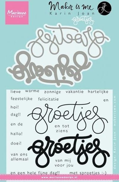 Clear Stamps Quote - Groetjes