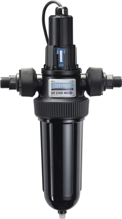 Cintropur UV 2100 - UV-sterilisator - waterfilter - sterilisatie via UV-lamp - inclusief muurbeugel - 3/4" & 1" aansluiting