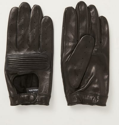 Hestra Steve handschoenen van lamsleer - Zwart - Maat 9