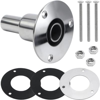 24 mm RVS Uitlaatpijp Rechtdoor met Wasringen en Schroeven - Accessoires voor Auto's
