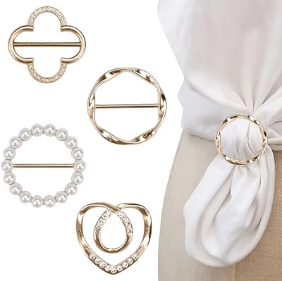 Actie4you® - Kleding Clips – 4 Stuks - Taille Verkleiner - Sjaal Clips – Zonder Naaien – Broek & Jurk Verstelbaar - Blouse Clip – Rok Verkleinen – Verstelclip