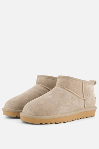 Colors of California Enkellaarsjes taupe Suede - Dames - Maat 37