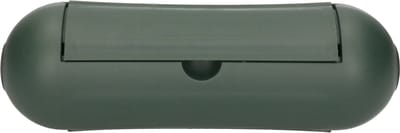 Veiligheid stekkersafe - groen - 21 x 7 x 7 cm - polypropyleen - stekker beschermdoos