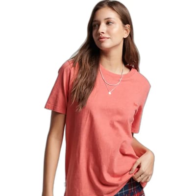 Superdry Vintage Logo Embroidered T-shirt Met Korte Mouwen Roze 2XS Vrouw