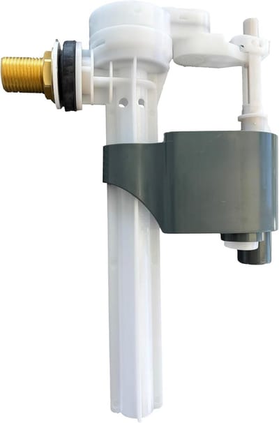Toiletvulklep ½" met zijaansluiting en verstelbare vlotter voor hoog- en laagdruksystemen