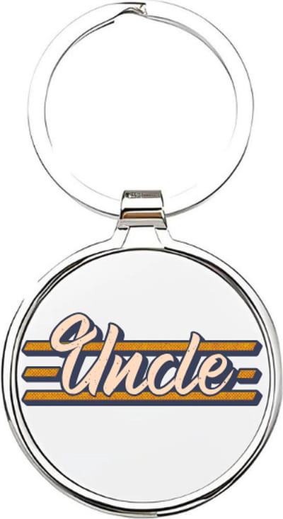 Akyol - De beste oom Sleutelhanger - oom - De leukste oom - Oom sleutelhanger - sleutelhanger - Sleutelhanger voor ooms - Familie sleutelhanger - verjaardagscadeautje - cadeau voor de leukste oom - uncle - The best uncle - 4 x 7,5 CM
