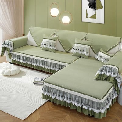 Tapis de canapé en velours imperméable Universel quatre saisons Confortable Lavable Serviettes de canapé Minimaliste Antidérapant Anti-poussière Coussin de siège 70x70cm No lace