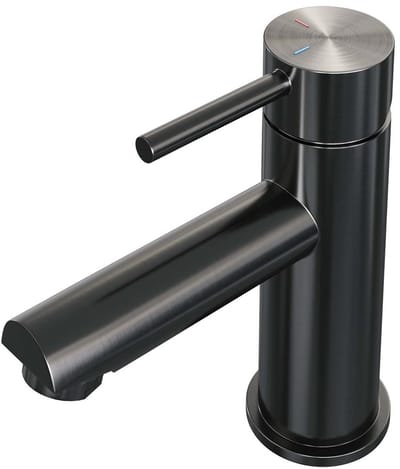 Brauer Gunmetal Edition Lage Opbouw Wastafelmengkraan Model A Gunmetal Geborsteld PVD