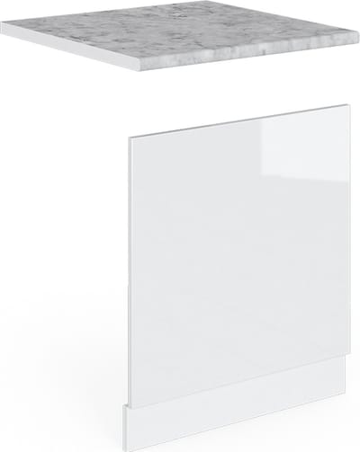 Vicco R-Line Frontpaneel – 60 cm, WB Marmer Wit Hoogglans
