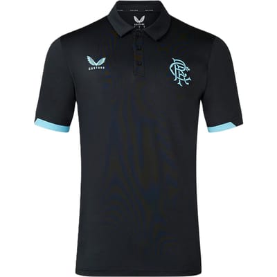 Castore Rangers FC-poloshirt voor kinderen (Briljant wit)