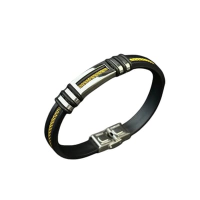 Livano Armband - Staal - Nep Zilver - Heren - Nep Goud