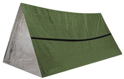 Noodoverlevingstent - Buisvormige Shelter Waterdicht & Winddicht Herbruikbare Thermische Deken Compact, Lichtgewicht Inclusief SOS-fluitje - Perfect voor Kamperen, Wandelen en Noodsituaties
