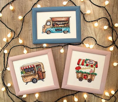 Borduurpakket LETISTITCH 8001 Happy Holidays