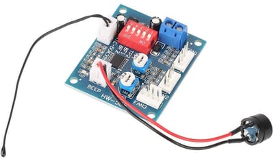 Dailygoody - Ventilatorsnelheidsregelaar 12VDC - Temperatuur- en Snelheidscontrole - Blauw - Voor PC - Maximaal 4A per uitgang - Inclusief thermos...
