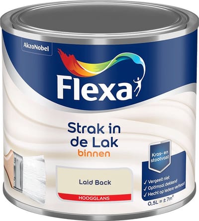 Flexa - Strak In De Lak Binnenlak Hoogglans - Laid Back - Mengverf - 500 Ml