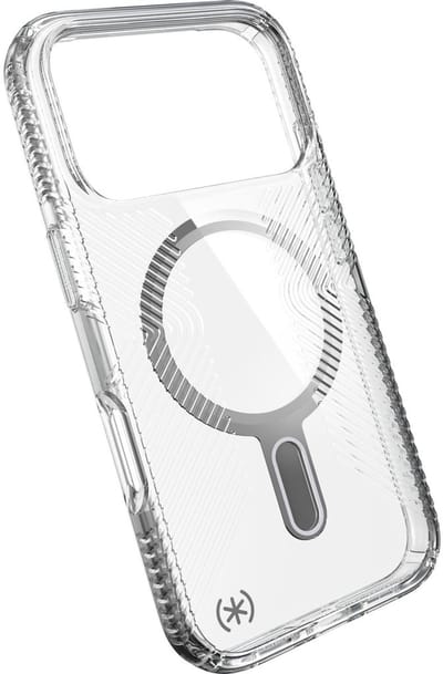 Speck hoesje geschikt voor Apple iPhone 17 Pro - Slank - Kristalhelder - Valbescherming gecertificeerd tot 4 meter - Microban Antibacterieel - Presidio Perfect Clear lijn - Transparant