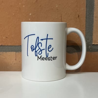 Mok MEESTER | tofste meester | personaliseren | cadeau JUF | cadeau MEESTER | einde schooljaar | juf bedankt | juffrouw | juffendag | cadeau juf | school