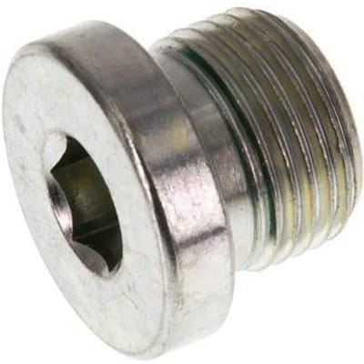 G 3/8'' Buitendraad Verzinkt Stalen Plug met binnenzeskant en FKM Afdichting 400 Bar [2 Stuks]