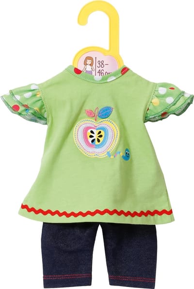 Dolly Moda Shirt Jurk met Legging - Poppenkleding 43cm