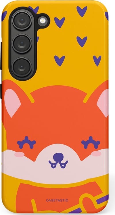Casetastic Hoesje Geschikt voor Samsung S23 - Stijlvolle Beschermende Duo-layer Case - Vossen beat