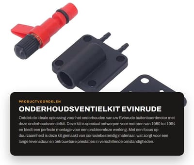 Dailygoods- Onderhoudsventielkit Corrosiebestendig - Eenvoudig Te Installeren - Vervangend Onderdeel 18 7044 1 - Voor Evinrude Buitenboordmotoren - Inclusief Klep/Steun/Pakking - Perfecte Montage 1980-1994 - Serviceklepset