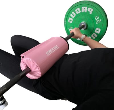 Extra Dikke Hip Thrust Barbell Pad - Protector voor bilspieroefeningen - Glute Bridge Foam Pad - Zwart/Roze/Rood